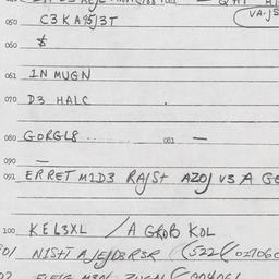Eastern questionnaire, answ...