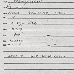 Eastern questionnaire, answ...