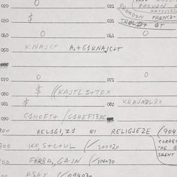 Eastern questionnaire, answ...
