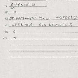Eastern questionnaire, answ...