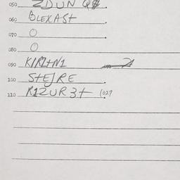 Eastern questionnaire, answ...