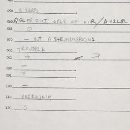 Eastern questionnaire, answ...