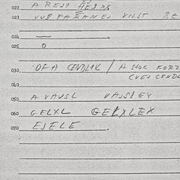 Eastern questionnaire, answ...