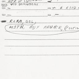 Eastern questionnaire, answ...