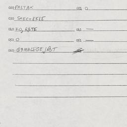 Eastern questionnaire, answ...