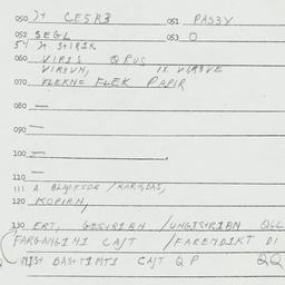 Eastern questionnaire, answ...