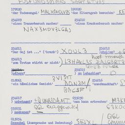 Eastern questionnaire, answ...