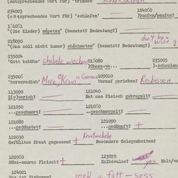 Western questionnaire, answ...