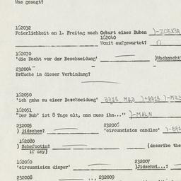 Western questionnaire, answ...