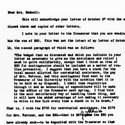 Letter from Melville J. Her...