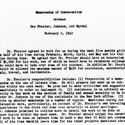Memorandum of conversation ...