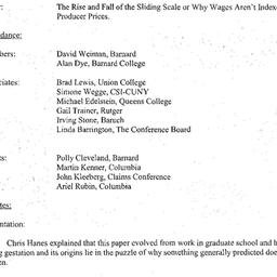 Minutes, 2005-03-03. Econom...