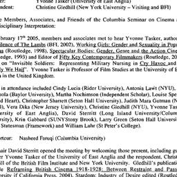Minutes, 2005-02-17. Cinema...
