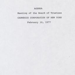 Meeting of the Board of Tru...