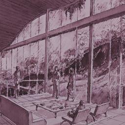 Interior perspective drawin...