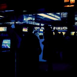 Interior view, signage.