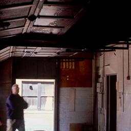 Interior view, loading dock.