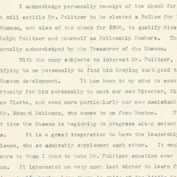 Typed Letter, Signed, To Al...