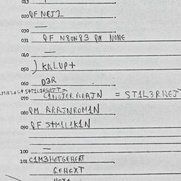 Eastern questionnaire, answ...