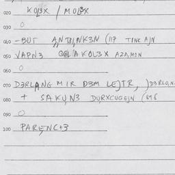 Eastern questionnaire, answ...
