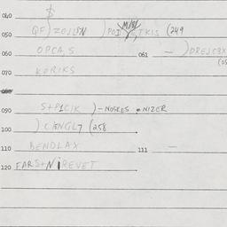 Eastern questionnaire, answ...