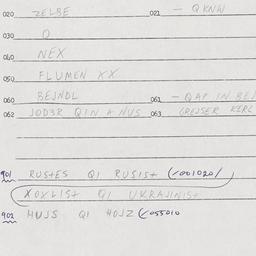 Eastern questionnaire, answ...