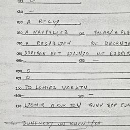 Eastern questionnaire, answ...