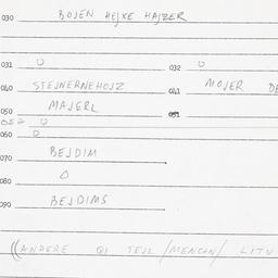 Eastern questionnaire, answ...