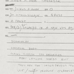 Eastern questionnaire, answ...