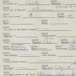 Western questionnaire, answ...