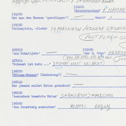 Western questionnaire, answ...