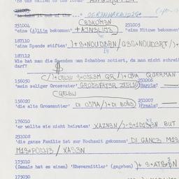 Western questionnaire, answ...