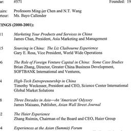 Schedules, China: Internati...