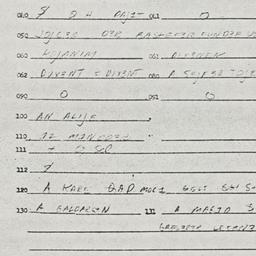 Eastern questionnaire, answ...