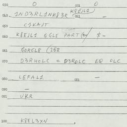 Eastern questionnaire, answ...