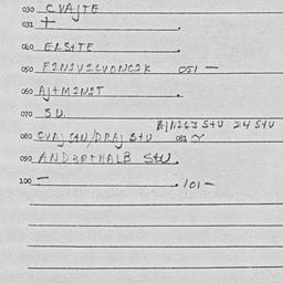 Eastern questionnaire, answ...