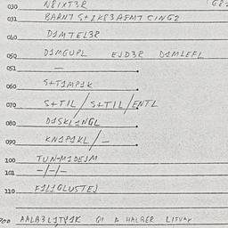 Eastern questionnaire, answ...