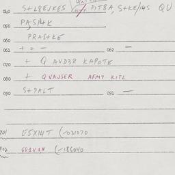 Eastern questionnaire, answ...