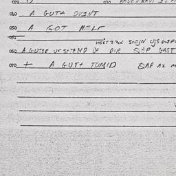 Eastern questionnaire, answ...