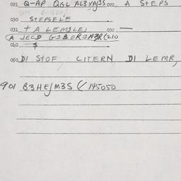 Eastern questionnaire, answ...