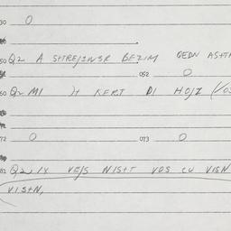 Eastern questionnaire, answ...