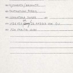 Eastern questionnaire, answ...