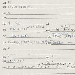 Eastern questionnaire, answ...