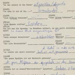 Western questionnaire, answ...