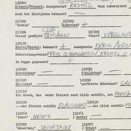 Western questionnaire, answ...