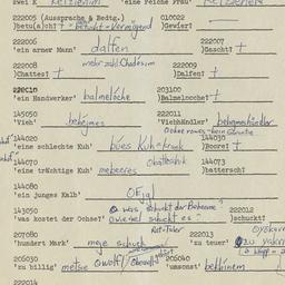 Western questionnaire, answ...