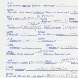 Western questionnaire, answ...