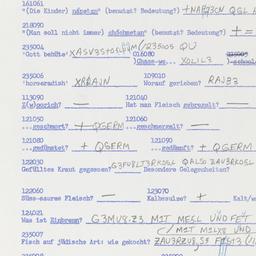 Western questionnaire, answ...