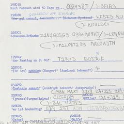 Western questionnaire, answ...