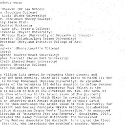 Minutes, 2004-02-12. Cinema...